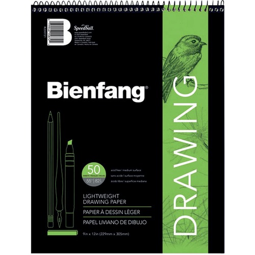 Bienfang Drawing Pad - 30 Sheets - Wire Bound - 70 lb Basis Weight - 14" (355.60 mm) x 11" (279.40 mm) - White Paper - Acid-free - 1 Each - Sketch Pads & Drawing Paper - BIER234230