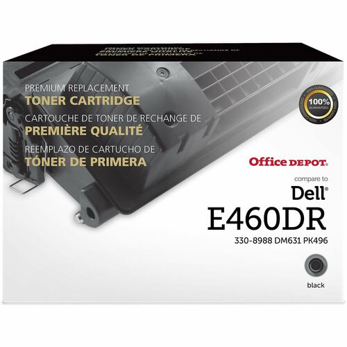 Office Depot® Brand Remanufactured Black Drum Unit Replacement for Lexmark E460, ODE460DR - Laser Print Technology - 30000 - 1 - Black