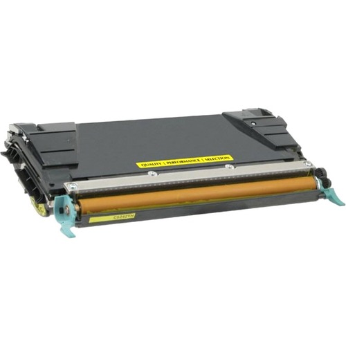 West Point High Yield Laser Toner Cartridge - Alternative for Lexmark (C5222YS, C5242YH) - Yellow Pack - 5000 Pages