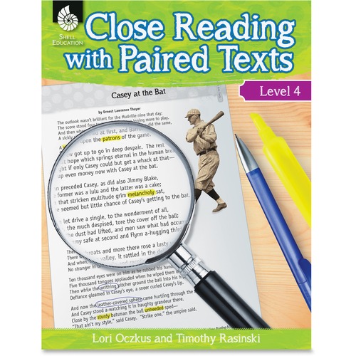 Shell Education Education Close Reading Level 4 Guide Printed Book by Lori Oczkus, M.A, Timothy Rasinski, Ph.D. - 128 Pages - Shell Educational Publishing Publication - Book - Grade 4