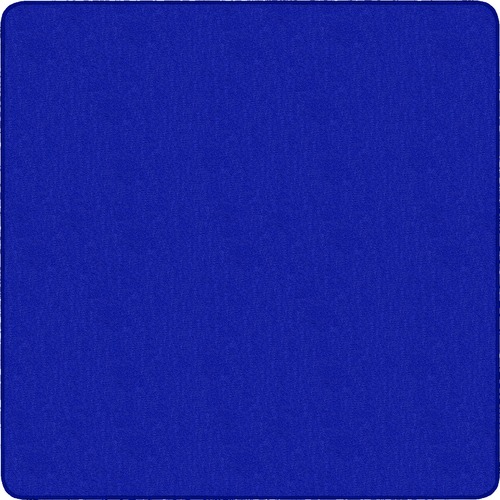 Flagship Carpets Classic Solid Color 6' Square Rug - Floor Rug - Classic, Traditional - 72" Length x 72" Width - Square - Royal Blue - Nylon