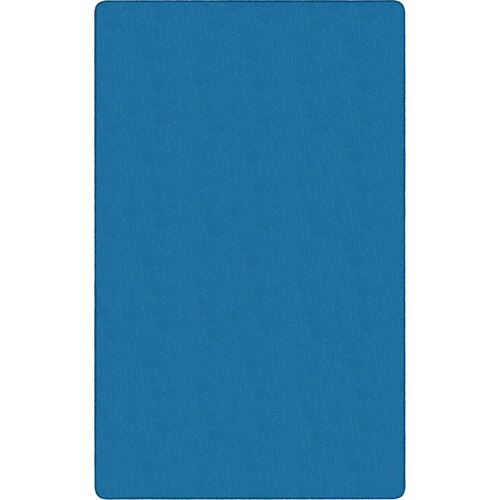 Flagship Carpets Classic Solid Color 9' Rectangle Rug - Floor Rug - Classic, Traditional - 108" Length x 72" Width - Rectangle - Blue - Nylon