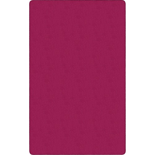 Flagship Carpets Classic Solid Color 9' Rectangle Rug - Floor Rug - Classic, Traditional - 108" Length x 72" Width - Rectangle - Cranberry - Nylon