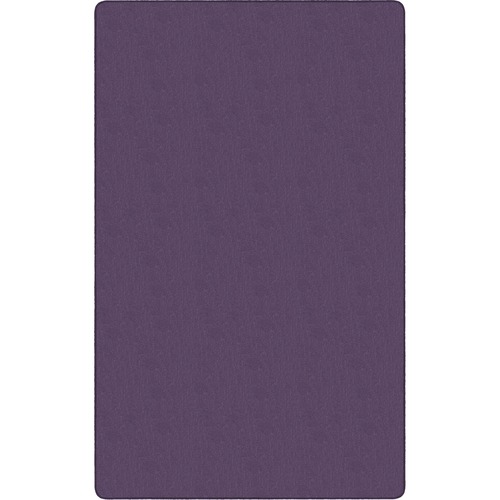 Flagship Carpets Classic Solid Color 9' Rectangle Rug - Floor Rug - Classic, Traditional - 108" Length x 72" Width - Rectangle - Purple - Nylon