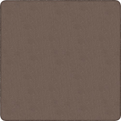 Flagship Carpets Classic Solid Color 12' Square Rug - Floor Rug - Classic, Traditional - 12 ft Length x 12 ft Width - Square - Almond - Nylon