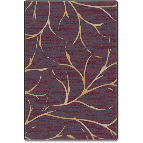 Flagship Carpets Plum Wine Moreland Design Rug - 72" Length x 48" Width - Plum Wine - Nylon