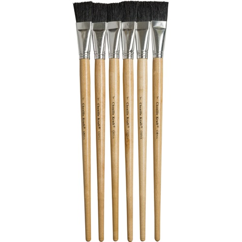 Creativity Street Deluxe Brush Assortment 24 Brush(es) Natural Wood