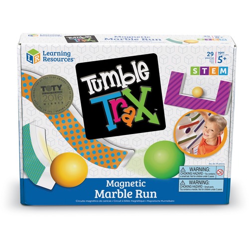 Learning Resources Tumble Trax Magnetic Marble Run - Theme/Subject: Learning - Skill Learning: Engineering, Problem Solving - 5+ - 1 / Set