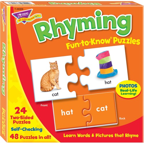 Trend Rhyming Puzzle Set - 3+48 Piece