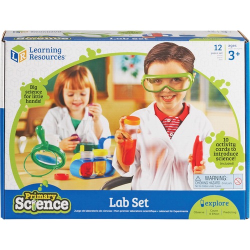 Learning Resources - Primary Science Lab Set - 1 / Set - 3 Year - Plastic, Glass - Investigation & Observation - LRN2784