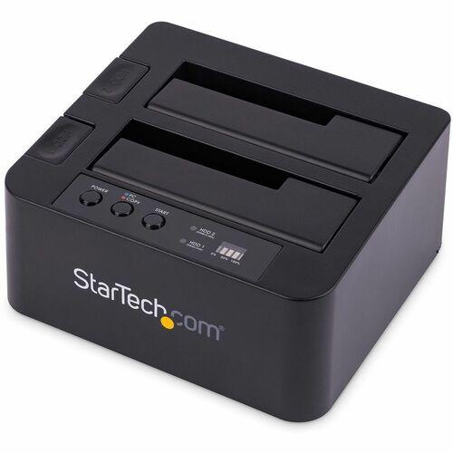 StarTech.com Standalone Hard Drive Duplicator, External Dual Bay HDD/SSD Cloner/Copier, USB 3.1 to SATA Drive Docking Station, Disk Cloner - Dual Bay Hard Drive Duplicator Docking Station; External backup / recovery / cloning tool for 2,5" / 3,5" SATA SSD