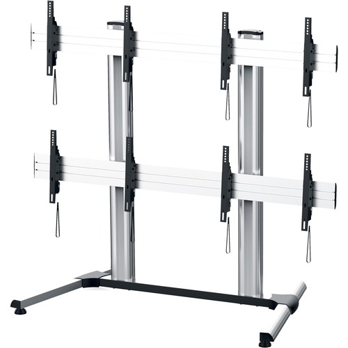 Middle Atlantic DisplayStation Series, Monitor Wall with Levelers - Up to 55" Screen Support - 362 lb Load Capacity - Aluminum