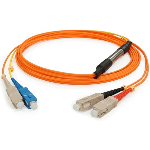 AddOn CAB-MCP50-SC-3M-AO Fiber Optic Duplex Network Cable - 9.8 ft Fiber Optic Network Cable for Network Device - First End: 2 x SC Network - Male - Second End: 2 x SC Network - Male - Patch Cable - 50/125 µm, 9/125 µm - Orange