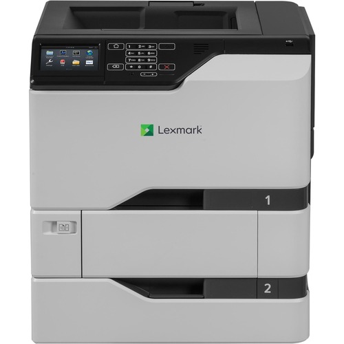 Lexmark CS720dte Desktop Laser Printer - Color - 40 ppm Mono / 40 ppm Color - 2400 x 600 dpi Print - Automatic Duplex Print - 1200 Sheets Input - Ethernet - 120000 Pages Duty Cycle - Plain Paper Print - USB