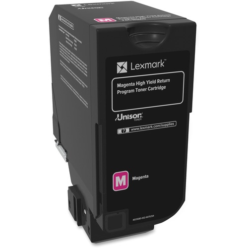 Lexmark Unison Original Toner Cartridge - Laser - High Yield - 12000 Pages - Magenta - 1 Each - Laser Toner Cartridges - LEX74C1HM0