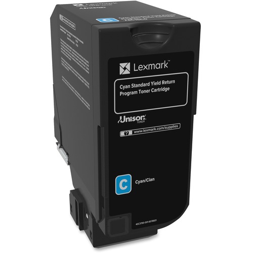 Lexmark Unison Original Toner Cartridge - Laser - Standard Yield - 7000 Pages - Cyan - 1 Each - Laser Toner Cartridges - LEX74C1SC0