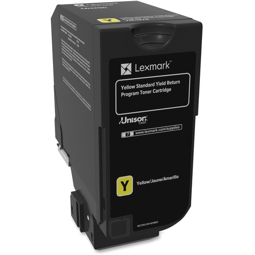 Lexmark Unison Original Toner Cartridge - Laser - Standard Yield - 7000 Pages - Yellow - 1 Each - Laser Toner Cartridges - LEX74C1SY0