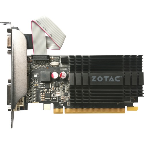 Zotac NVIDIA GeForce GT 710 Graphic Card - 2 GB DDR3 SDRAM - Low-profile - 954 MHz Core - 64 bit Bus Width - PCI Express 2.0 - HDMI - VGA - DVI