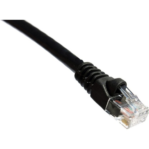 Axiom 75FT CAT6A 650mhz Patch Cable Molded Boot (Black) - 75 ft Category 6a Network Cable for Network Device - First End: 1 x RJ-45 Network - Male - Second End: 1 x RJ-45 Network - Male - 10 Gbit/s - Patch Cable - Gold Plated Connector - 24 AWG - Black