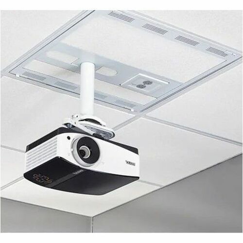 Chief 2' x 2' Ceiling Storage Box for AV Components and Column Drop - White - 100 lb Load Capacity