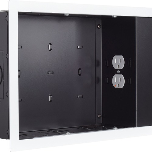 Chief PAC525FWP2 Mounting Box - Black, White - 10 lb Load Capacity - 1