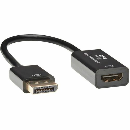 Tripp Lite 6in DisplayPort to HDMI Adapter Converter 4K x 2K @ 24/30Hz Active UHD DP to HDMI M/F DPort 1.2 6" - DisplayPort 1.2/HDMI for Audio/Video Device, Monitor, Projector, TV, Graphics Card - 6" - 1 x DisplayPort Male Digital Audio/Video - 1 x HDMI F