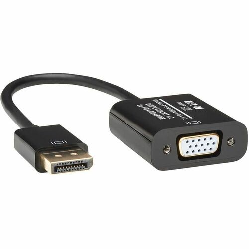 Tripp Lite 6in DisplayPort to VGA Adapter Active Converter DP to VGA M/F DPort 1.2 6" - DisplayPort 1.2/VGA for Video Device, Monitor, Projector, TV, Graphics Card - 6" - 1 x DisplayPort Male Digital Video - 1 x HD-15 Female VGA - Gold Plated, Gold-plated