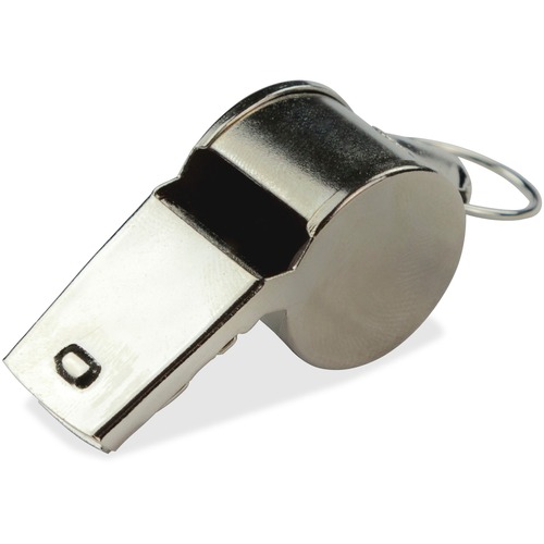 Champion Sports Medium Weight Metal Whistle - 1 Dozen - Silver