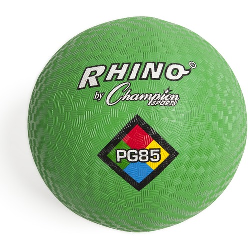 Champion Sports Playground Ball - 8.50" - Nylon - Green - 1  Each