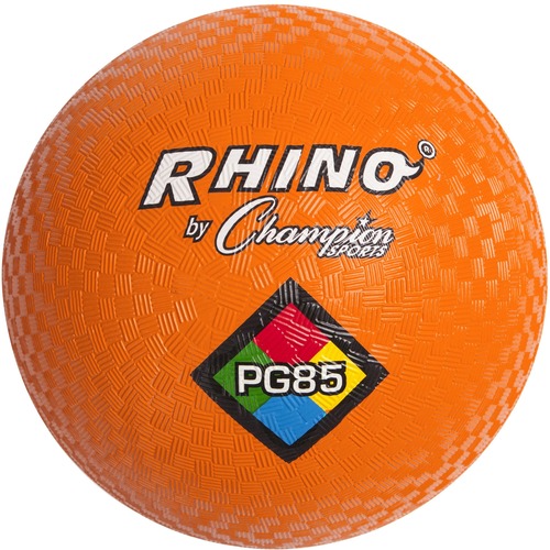 Champion Sports Playground Ball - 8.50" - Nylon - Orange - 1  Each