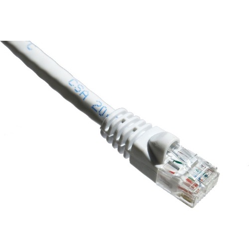 Axiom 10FT CAT6A 650mhz Patch Cable Molded Boot (White) - TAA Compliant - 10 ft Category 6a Network Cable for Network Device - First End: 1 x RJ-45 Network - Male - Second End: 1 x RJ-45 Network - Male - 10 Gbit/s - Patch Cable - Gold Plated Connector - 2