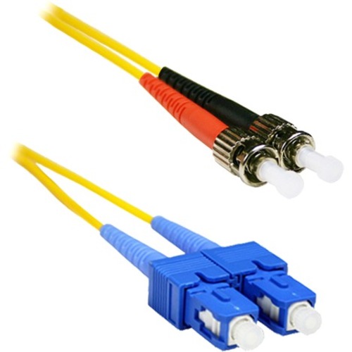 ENET 6M SC/ST Duplex Single-mode 9/125 OS1 or Better Yellow Fiber Patch Cable 6 meter SC-ST Individually Tested