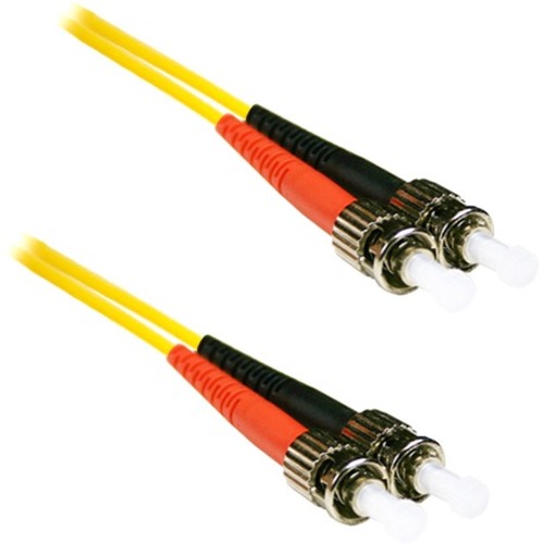 ENET 8M ST/ST Duplex Single-mode 9/125 OS1 or Better Yellow Fiber Patch Cable 8 meter ST-ST Individually Tested