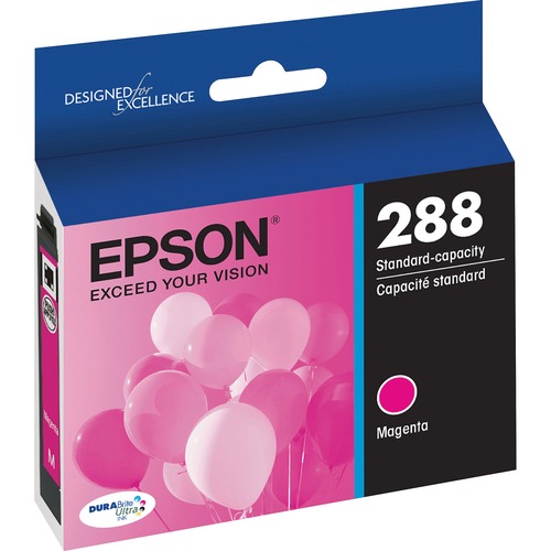 Epson DURABrite Ultra 288 Original Ink Cartridge - Magenta - Inkjet - Standard Yield - 165 Pages - 1 Each