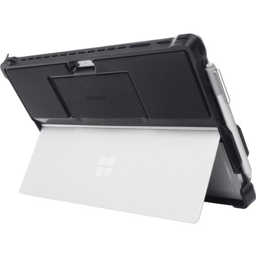 Kensington BlackBelt Carrying Case (Book Fold) Microsoft Surface Pro 4, Surface Pro 6, Surface Pro 7 Tablet - Black - Drop Resistant, Damage Resistant, Scratch Resistant - Polycarbonate, Silicone - Textured - Hand Strap - 1 Pack