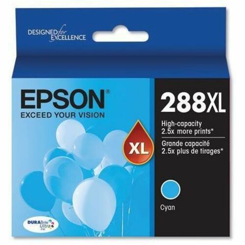 Epson DURABrite Ultra 288XL High Yield Inkjet Ink Cartridge - Cyan Pack - Inkjet - High Yield