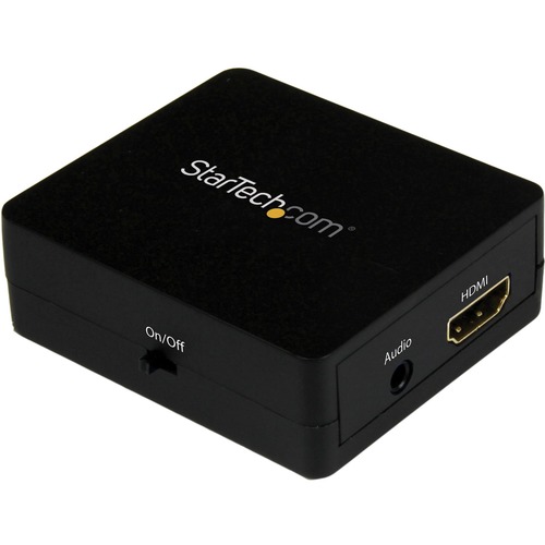 StarTech.com HDMI Audio Extractor - HDMI to 3.5mm Audio Converter - 2.1 Stereo Audio - 1080p - Extract and convert the audio from your HDMI signal to 3.5mm audio in 2.1 stereo sound - HDMI audio extractor - HDMI audio converter - HDMI to analog audio - HD