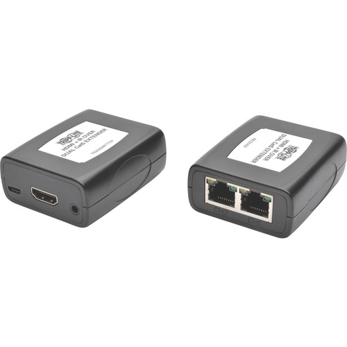 Tripp Lite by Eaton HDMI over Dual Cat5/6 Extender Kit, In-Line Transmitter/Receiver for Video/Audio, IR, Up to 100 ft. (30 m), TAA - 100 ft Extended Range