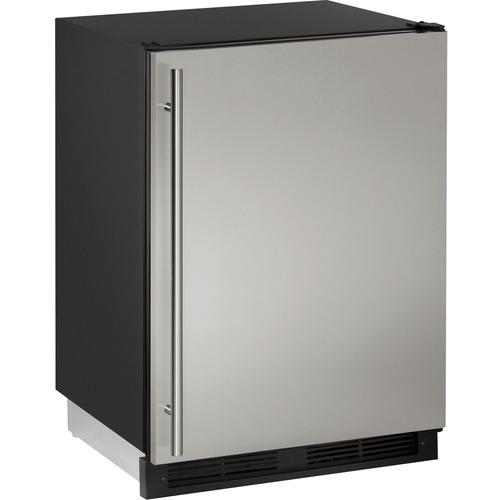U-Line 1224RF 24" Refrigerator/Freezer - 5.70 ft³ - No-frost - Undercounter - No-frost - Reversible - 4.20 ft³ Net Refrigerator Capacity - 1.50 ft³ Net Freezer Capacity - 120 V AC - 496 kWh per Year - Stainless Steel - Stainless - Stainless Steel - Built-