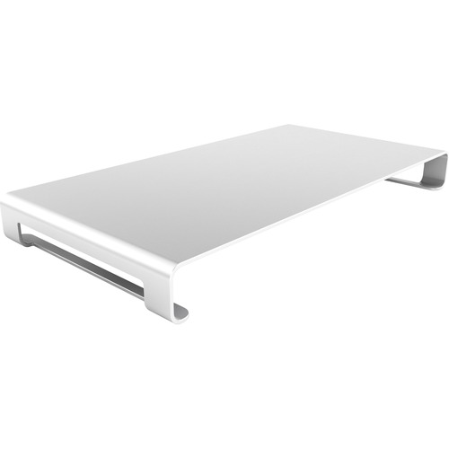 Satechi Aluminum Monitor Stand (Silver) - 14.06 kg Load Capacity - Desktop - Metallic Silver - Aluminum - Silver