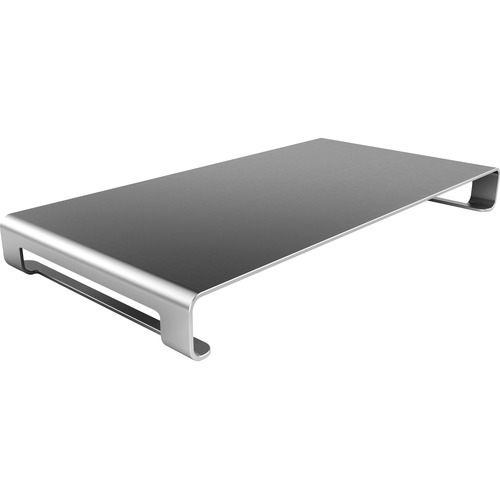 Satechi Aluminum Monitor Stand (Space Gray) - 14.06 kg Load Capacity - Desktop - Metallic Silver - Aluminum