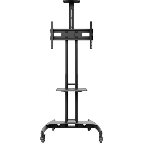 Kanto MTM65PL Mobile TV Mount with Adjustable Shelf for 37-inch to 65-inch TVs - Kanto MTM65PL Height Adjustable Rolling TV Cart with Adjustable Shelf for 37" to 65" TVs up to 80 lb - Rolling AV Cart - VESA Support from 100x100 to 600x400 - Height adjusta