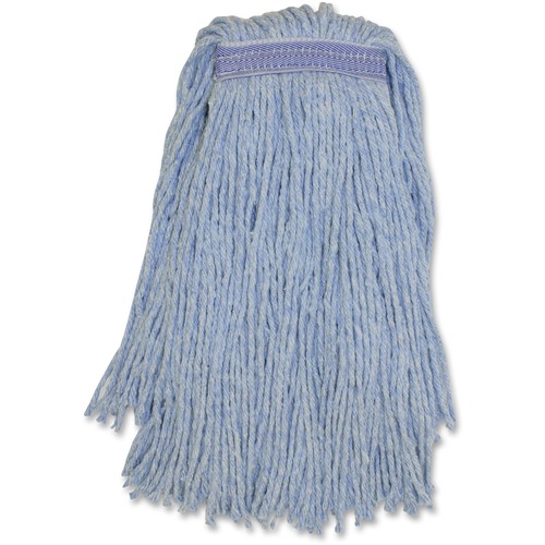 Genuine Joe Blended Yarn Blue Mophead - Yarn - Mops & Mop Refills - GJON16B1BEA