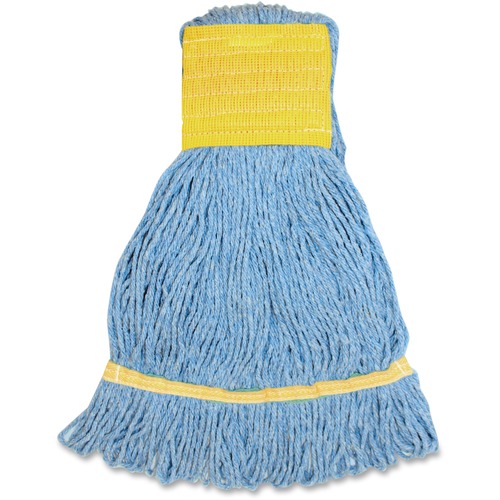 Genuine Joe Wide Band Small Mophead - Rayon, Cotton - Mops & Mop Refills - GJOSBL5BEA