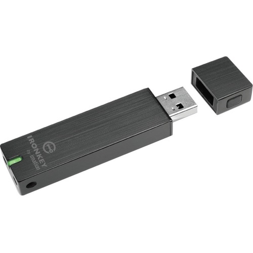 IronKey 16GB Basic S250 USB 2.0 Flash Drive - 16 GB - USB 2.0 - 256-bit AES, 2048-bit RSA, 256-bit SHA - 5 Year Warranty