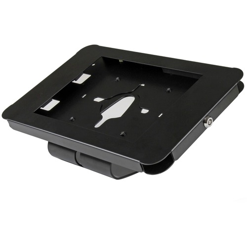 StarTech.com Secure Tablet Stand - Security lock protects your tablet from theft and tampering - Easy to mount to a desk / table / wall or directly to a VESA compatible monitor mount - Supports iPad and other 9.7" tablets - Steel Construction - Thread the
