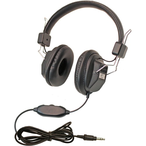 Califone 10 Pack 3068AV Headset - Child Sized w/Volume Control Black