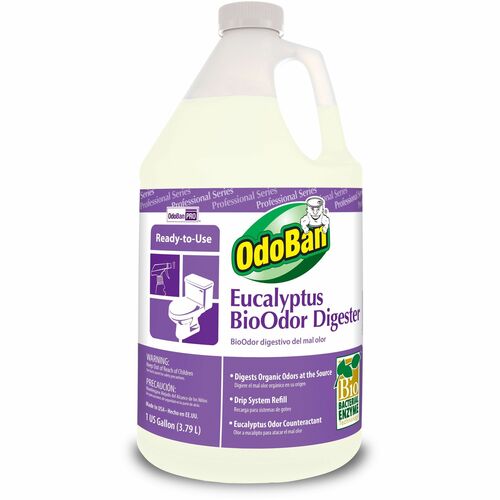 OdoBan Professional BioOdor Digester Refill - Liquid - 128 fl oz (4 quart) - Eucalyptus Scent - 1 Each - Purple