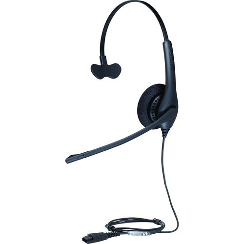 Jabra BIZ 1500 Headset - Mono - Quick Disconnect - Wired - 300 Ohm - 20 Hz to 4.50 kHz - Over-the-head - Monaural - Supra-aural - 3.12 ft Cable - Noise Canceling - Black