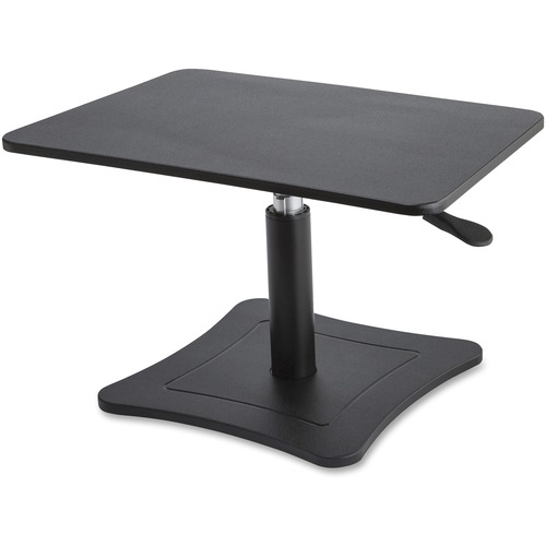 Victor High Rise Height Adjustable Laptop Stand - 18.14 kg Load Capacity - 15.25" (387.35 mm) Height x 21" (533.40 mm) Width x 13" (330.20 mm) Depth - Desktop - Steel, Wood, Polyvinyl Chloride (PVC) - Black